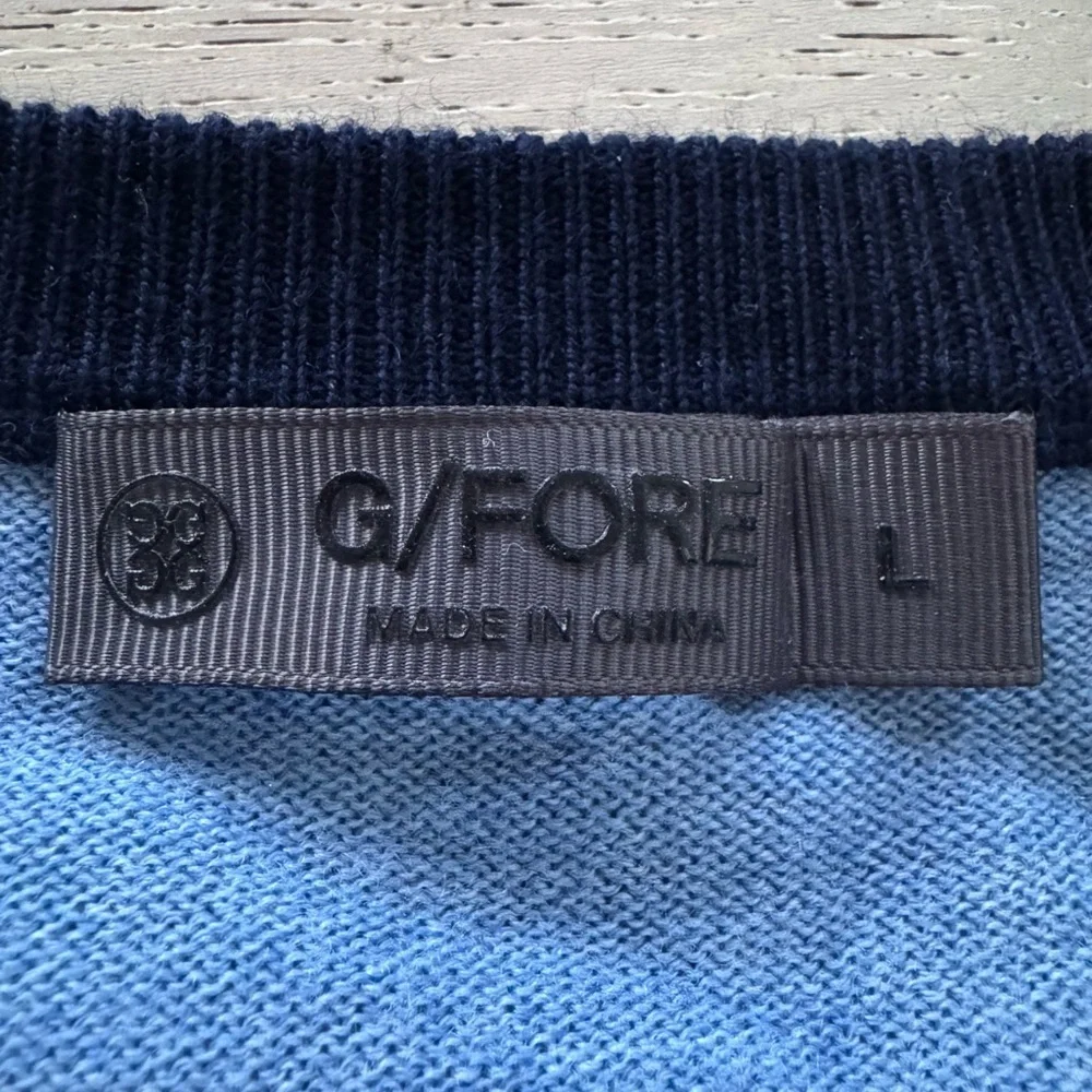 G/FORE Serape Crewneck Golf Sweater in Vista L